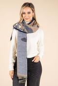 Butterfly Print Scarf - Beige / F/S image