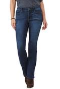 "Ab"solution® High Rise Embroidered Itty Bitty Boot Jean - Indigo / 12