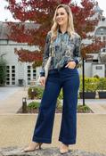 Daria High Waist Front Seam Tailored Jeans - Dark Denim / 10 image