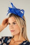 Feather &amp; Twist Fascinator - Blue / F/S image