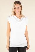 Cowl Neck Satin Blouse - Ecru / 2XL image
