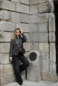 Jenny Paisley Jacquard Blazer - Choc/Grey / 18 image