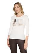 Gold Foil Detail Top - Patch Cream/Nature / 36 image