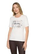 Basic Short Sleeve T-Shirt - Patch Cream/Silver / 40 image