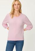 Fine Knit Pullover - Peony Pink Mel. / 46