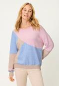 Geometric Design Knit Jumper - Light Toffee Mel. / 46