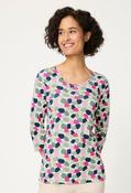 All-Over Printed Top - Electric Fuchsia / 42