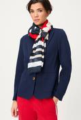 Abstract Print Woven Scarf - Ink Blue / One image