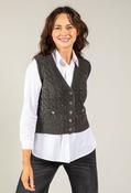 Adare Cable Knit Waistcoat - Dark Grey / 10 image