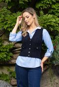Adare Cable Knit Waistcoat - Navy / 14 image
