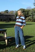 Lolah Flow Barrel jeans - Mid Flowy Blue / 40S image