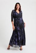 Verity Curve+ Maxi Dress - Black Violet / 14 image