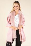 Faux Fur Shawl - Pink / F/S