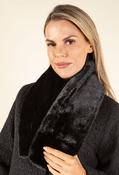 Faux Fur Scarf - Black / F/S image