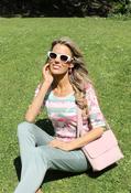 Rose Striped Top image