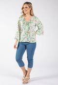 Angelika Jump In Capri Trousers - Mid Blue / 36 image