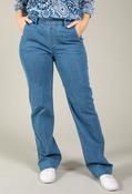 Mila Wide Flexi Jeans - Mid Blue / 36 image