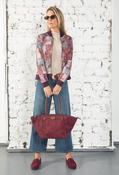 Winged Tote Bag - Wine / F/S