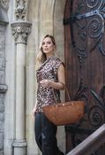 Cowl Neck Leopard Blouse - Leopard / S image