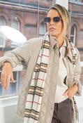 Soft Check Scarf - Nature / F/S