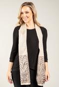 Animal Print Scarf - Beige / F/S