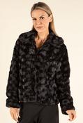 Faux Fur Jacket - Black / M image