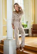 Metallic Tie-Waist Jumpsuit - Gold / 16 image
