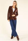 The Josh Velour Blazer - Brown / 10 image