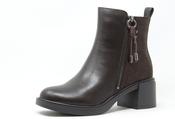 Zip Down Chelsea Boot - Brown / 36 image