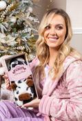 Luxury Plush Footsie - Blk/White / 4-5