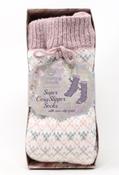 Super Cosy Slipper Socks - Mauve / F/S image