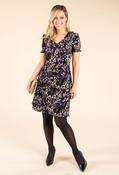 Floral Print Tiered Plisse Dress - Black Multi / 8 image