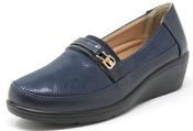 Wedge Loafer - Navy / 41