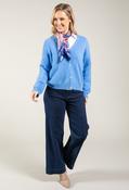 Soft Touch V-Neck Cardigan - Blue / F/S image