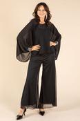 Sequin Trim Chiffon Top image