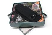 Wool Glove and Scarf Gift Set - Black / F/S