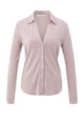 V-Neck Jersey Blouse - Light Pink / M image