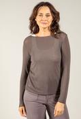 Ultralight Cashmere Top - Chocolate / F/S