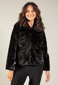 Faux Fur Jacket - Black / 16 image