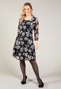 Floral Lace Dress - Black / 8 image