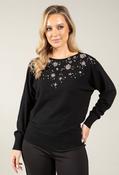 Starry Night Knit Jumper - Black / M/L image
