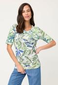 Tropical Print T-Shirt - Jade / 44 image