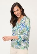 Tropical Print Blouse - Jade / 38 image