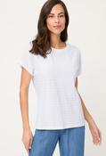 Textured Short Sleeve Top - White / 38 image