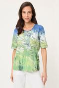 Floral Print T-Shirt - Jade / 42 image