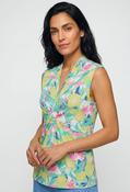 Front Knot Sleeveless Top - Blue / 40 image