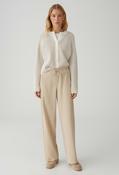 Melane Flow Wide Leg Trousers - Soft Oat / 40 image