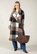 Soft Touch Check Trench Coat - Black/Grey / F/S image