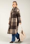 Soft Touch Check Trench Coat - Brown / F/S image