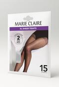Sheer Tights - Barely Blk / XL image
